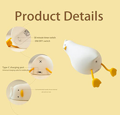 LED Lying Flat Duck Night Light