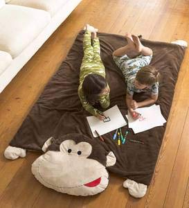 Jumbo Monkey Plush Nap Mat