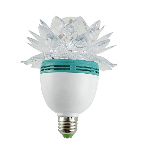 Flower Shaped Rotating LED Strobe Bulb