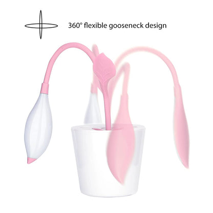 LED Desk Lamp with Pen Holder - Pink