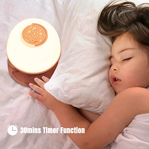 Toddler Night Light Lamp with Star Projector