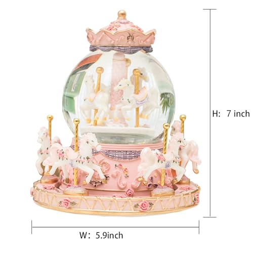 Gift Wrapped Unicorn Music Box Carousel