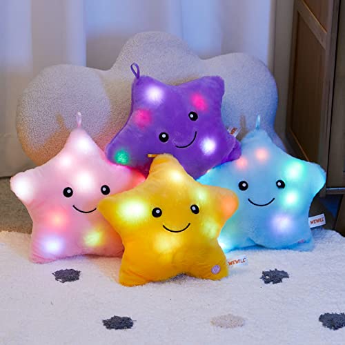 LED Twinkle Star Plush Pillow