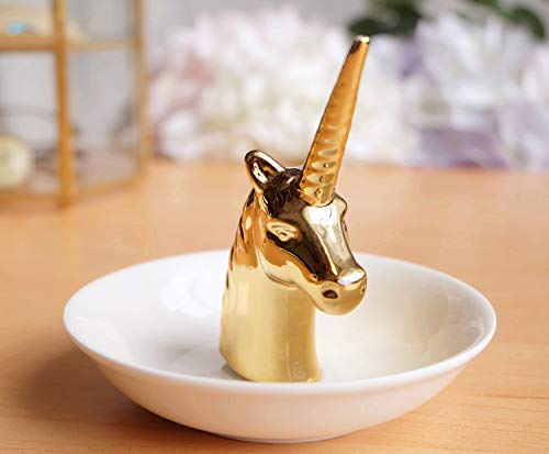 Gold Unicorn Ring Dish Holder