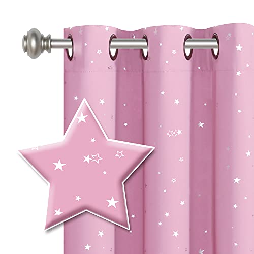 Blackout Star Curtains for Kids Room