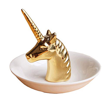 Gold Unicorn Ring Dish Holder