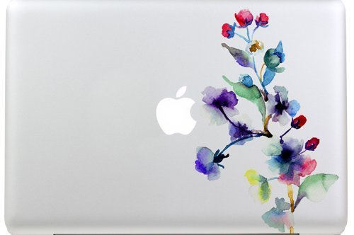 Macbook Decal Colors Flower Sticker