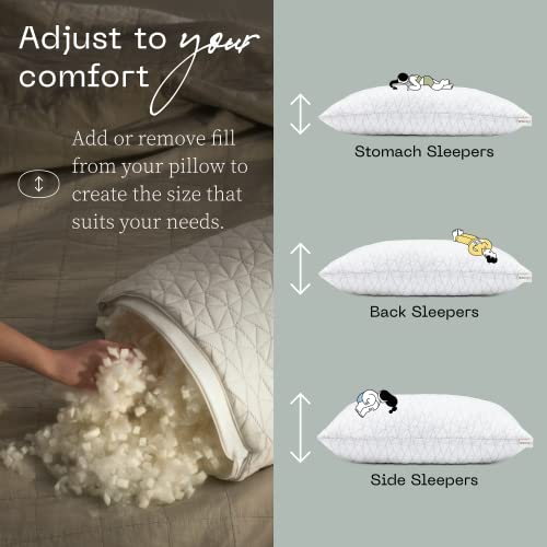 Adjustable Memory Foam Pillow - Queen Size