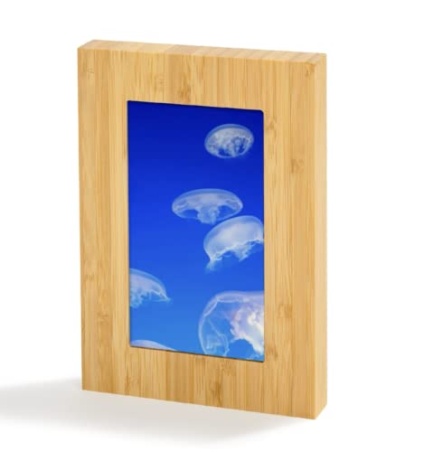 Jellyfish Digital Art Frame - Small Bamboo