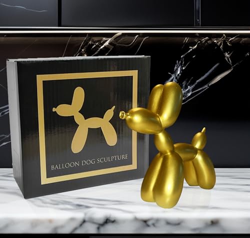 Large Gold Balloon Dog Sculpture