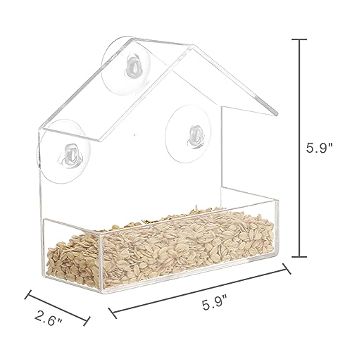 Window Bird Feeder with Suction Cups