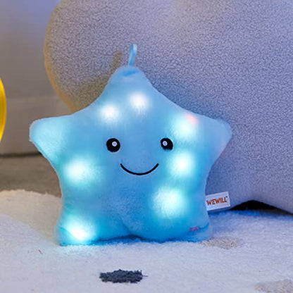 LED Twinkle Star Plush Pillow