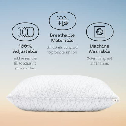 Adjustable Memory Foam Pillow - Queen Size