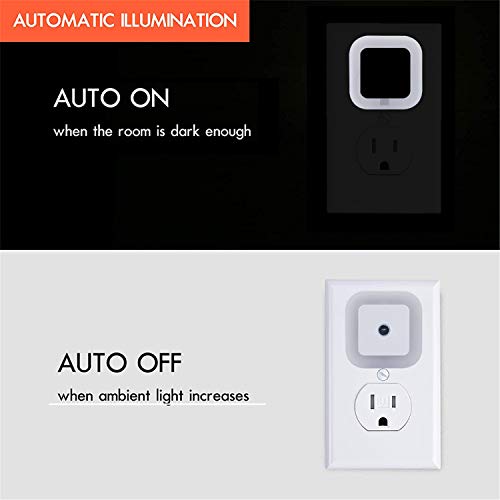 LED Night Light with Smart Sensor - 6 Pack