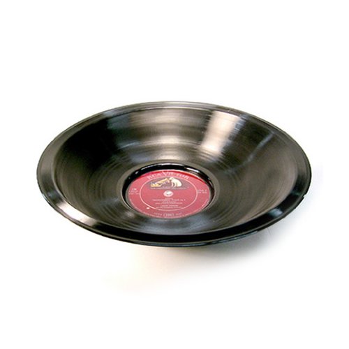 Recycled Classic Vinyl Record Decor Bowl by Vinylux