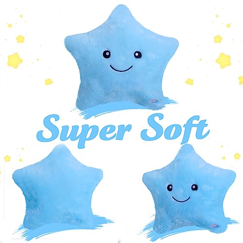 LED Twinkle Star Plush Pillow