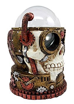 Steampunk Skull Plasma Ball Lamp