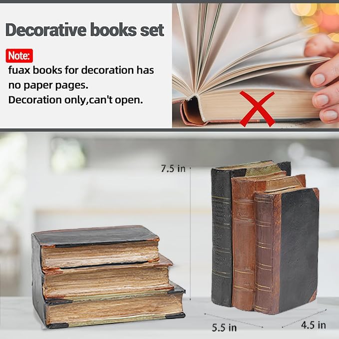 Retro Classical Fake Books Decoration