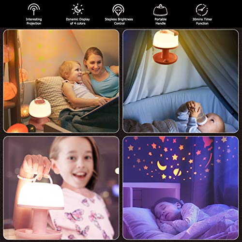 Toddler Night Light Lamp with Star Projector