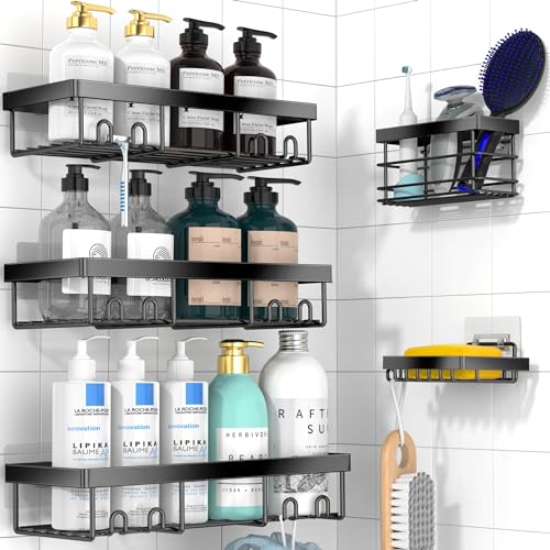 Adhesive Shower Caddy Organizer Shelves