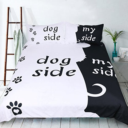 Dog Side My Side Duvet Cover Set