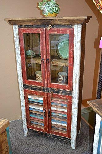 Reclaimed Wood Curio Cabinet