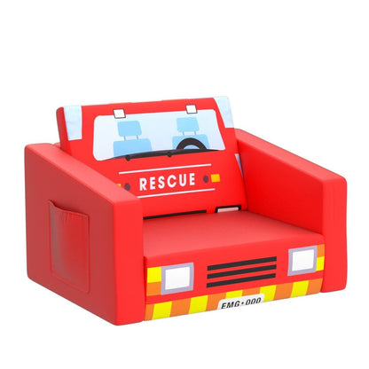 Kids Sofa Bed - Fire Truck Design