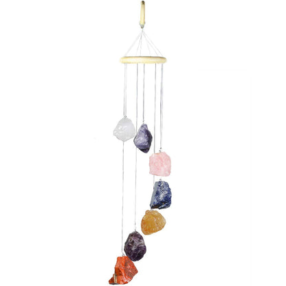 Colorful Raw Stones Wind Chime