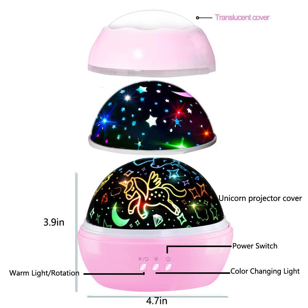 Unicorn Star Projection Lamp