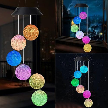 Solar Wind Chime Lights