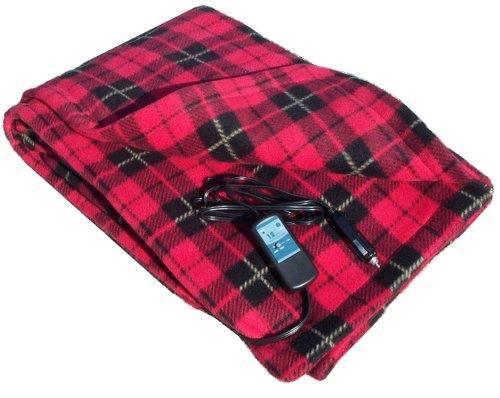 Heated Fleece Travel Blanket