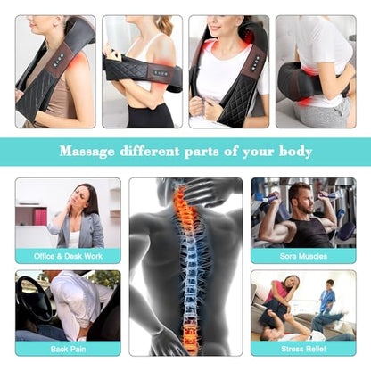 Neck Massager, Shiatsu Back Neck and Shoulder Massager with Heat