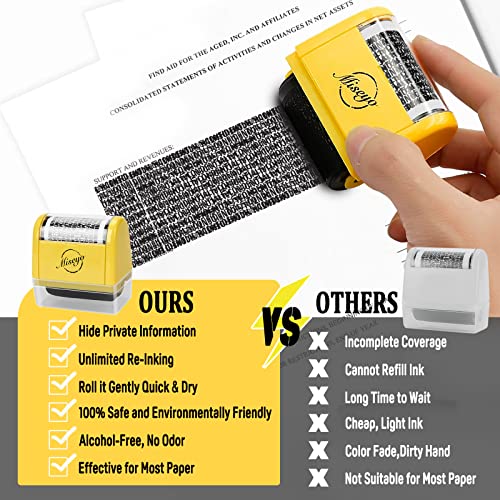 Identity Theft Protection Roller Stamp Set