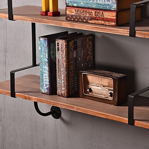 Industrial Retro Wall Mount Pipe Shelf