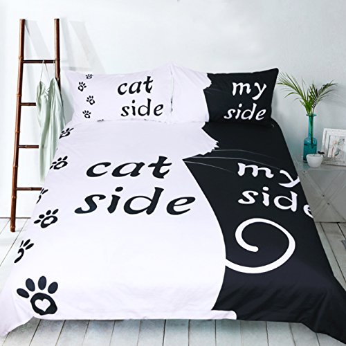 Cat Side My Side Duvet Cover Set