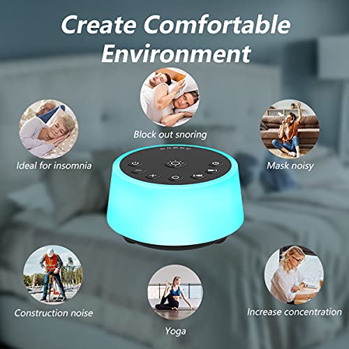 Color Noise Sound Machine with Night Light