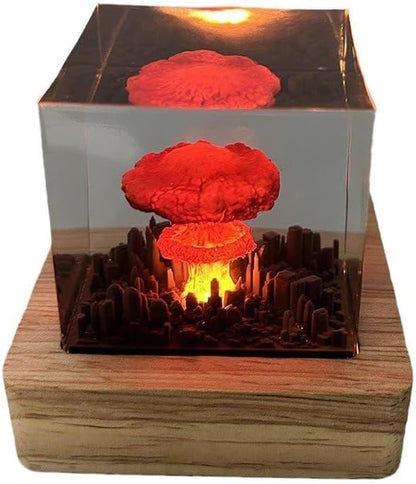 Mushroom Cloud Nuclear Explosion Lamp