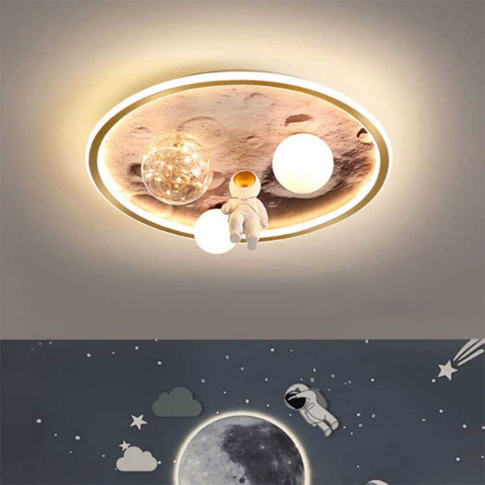 Astronaut Children's Room Ceiling Lamp