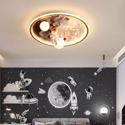 Astronaut Children's Room Ceiling Lamp