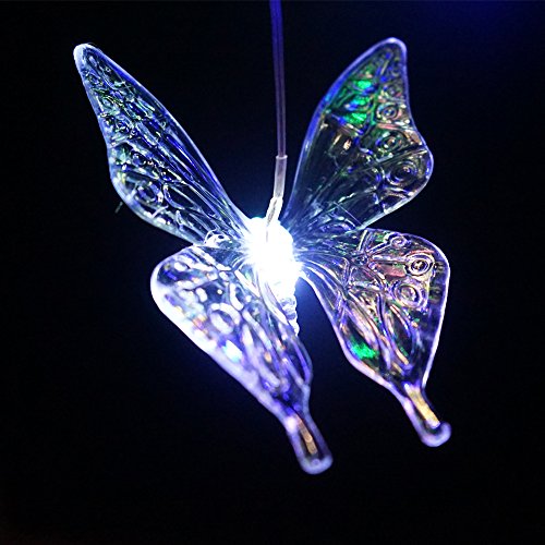 Color Changing Solar Butterfly Wind Chimes