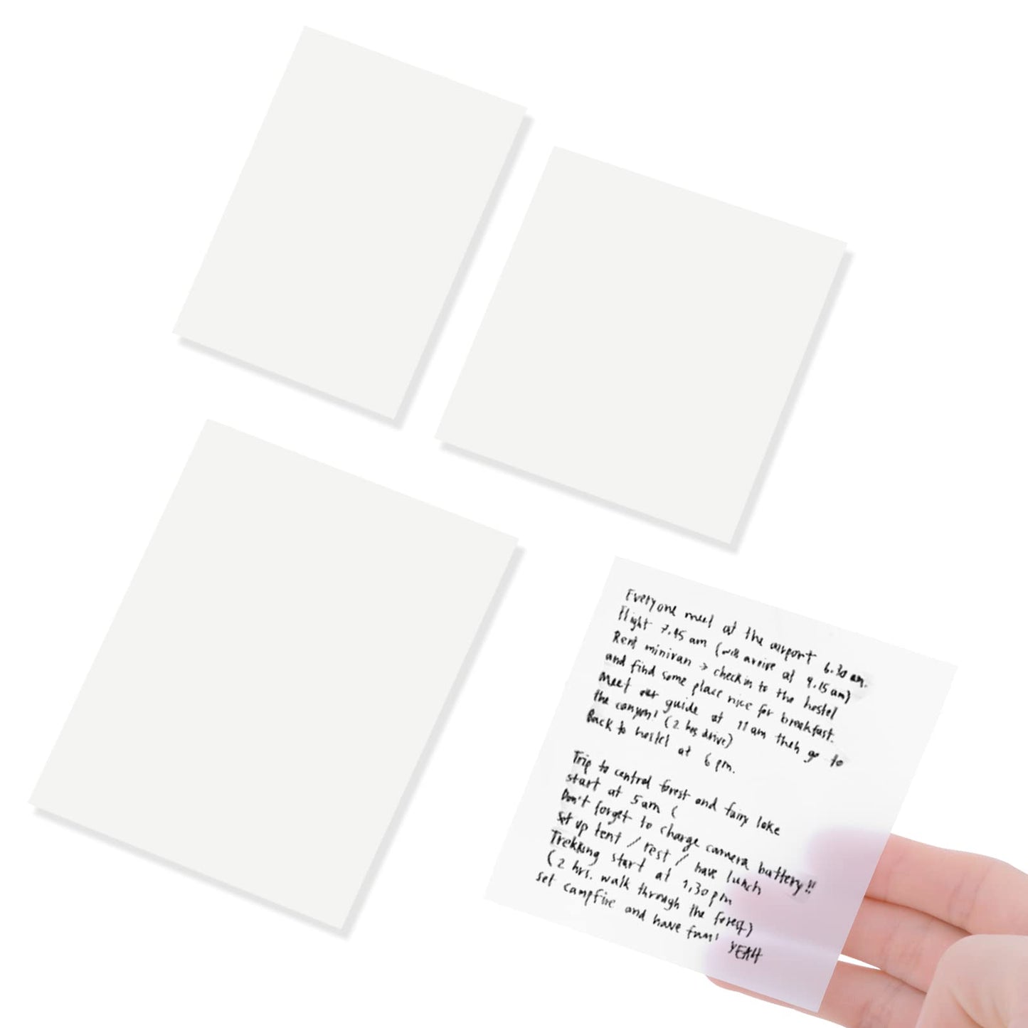 Clear Sticky Note Pads