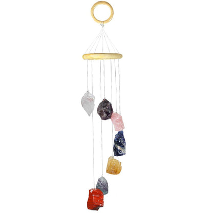 Colorful Raw Stones Wind Chime