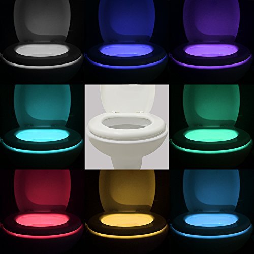 16-Color Motion Sensor LED Toilet Night Light