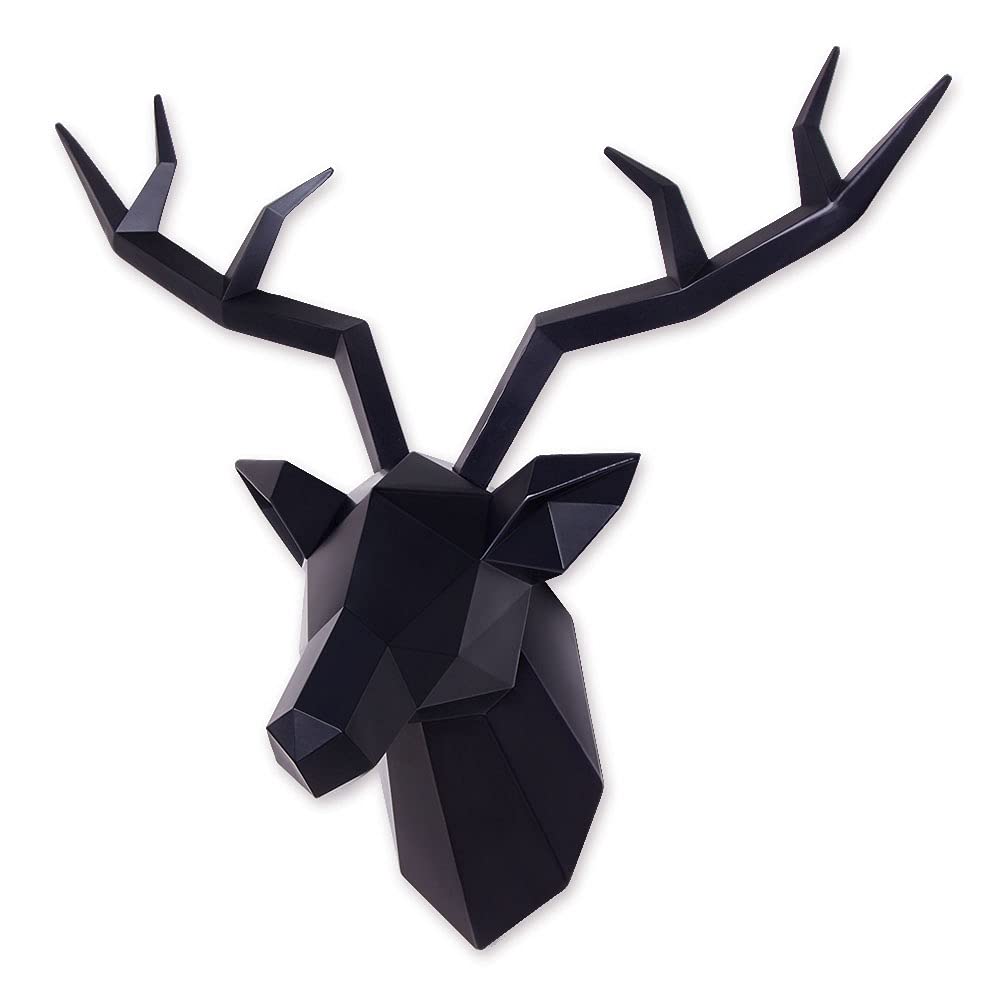 Black Deer Antlers Wall Decor