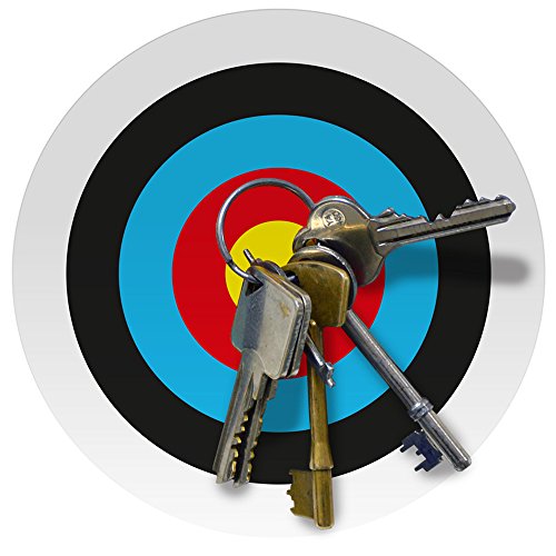 Magnetic key ring dart target