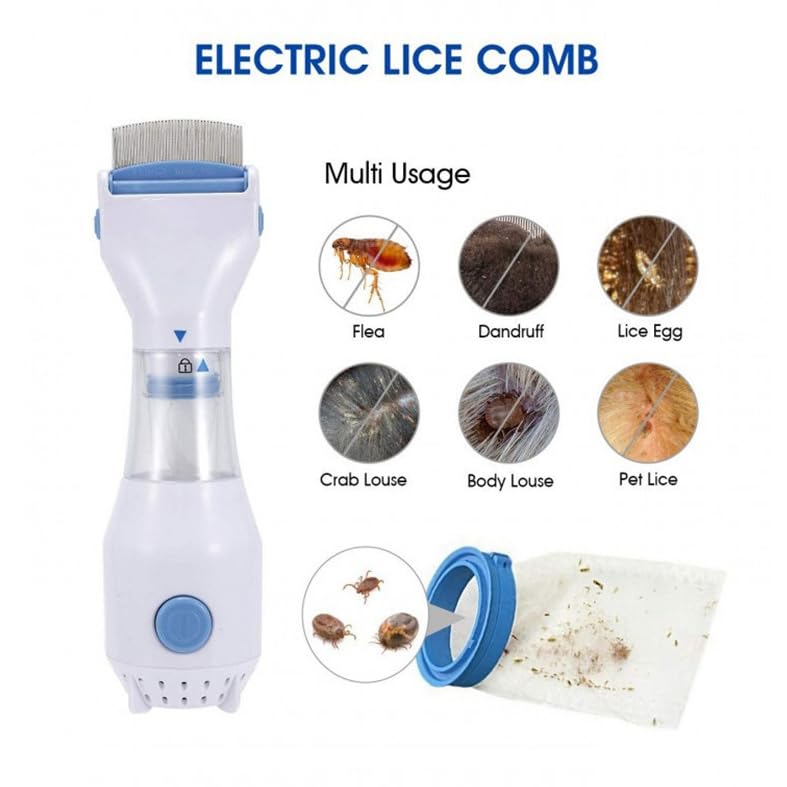 Electric Head Lice Vacuum Comb