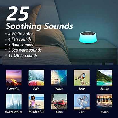 Color Noise Sound Machine with Night Light