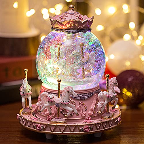 Gift Wrapped Unicorn Music Box Carousel