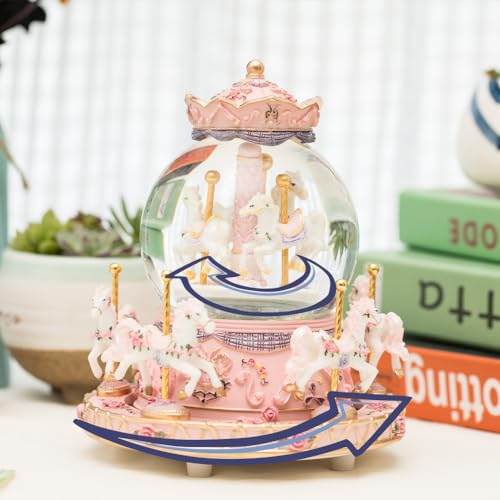 Gift Wrapped Unicorn Music Box Carousel