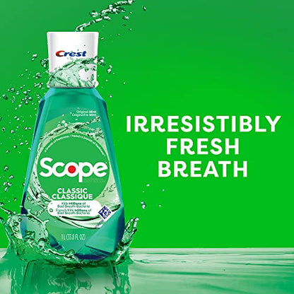 Crest Scope Classic Mouthwash - 4 Pack